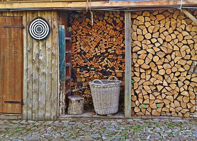 Fendage de bois mise en stère